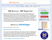 Tablet Screenshot of dbf-recover.com